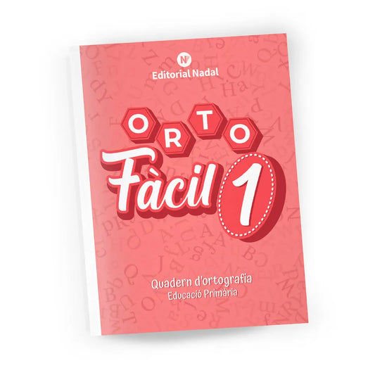 Orto fàcil 1 lligada - Quadern d'ortografia - 1r de primària