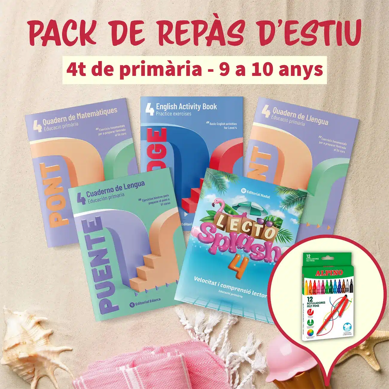 Pack de repàs d'estiu 4t primària