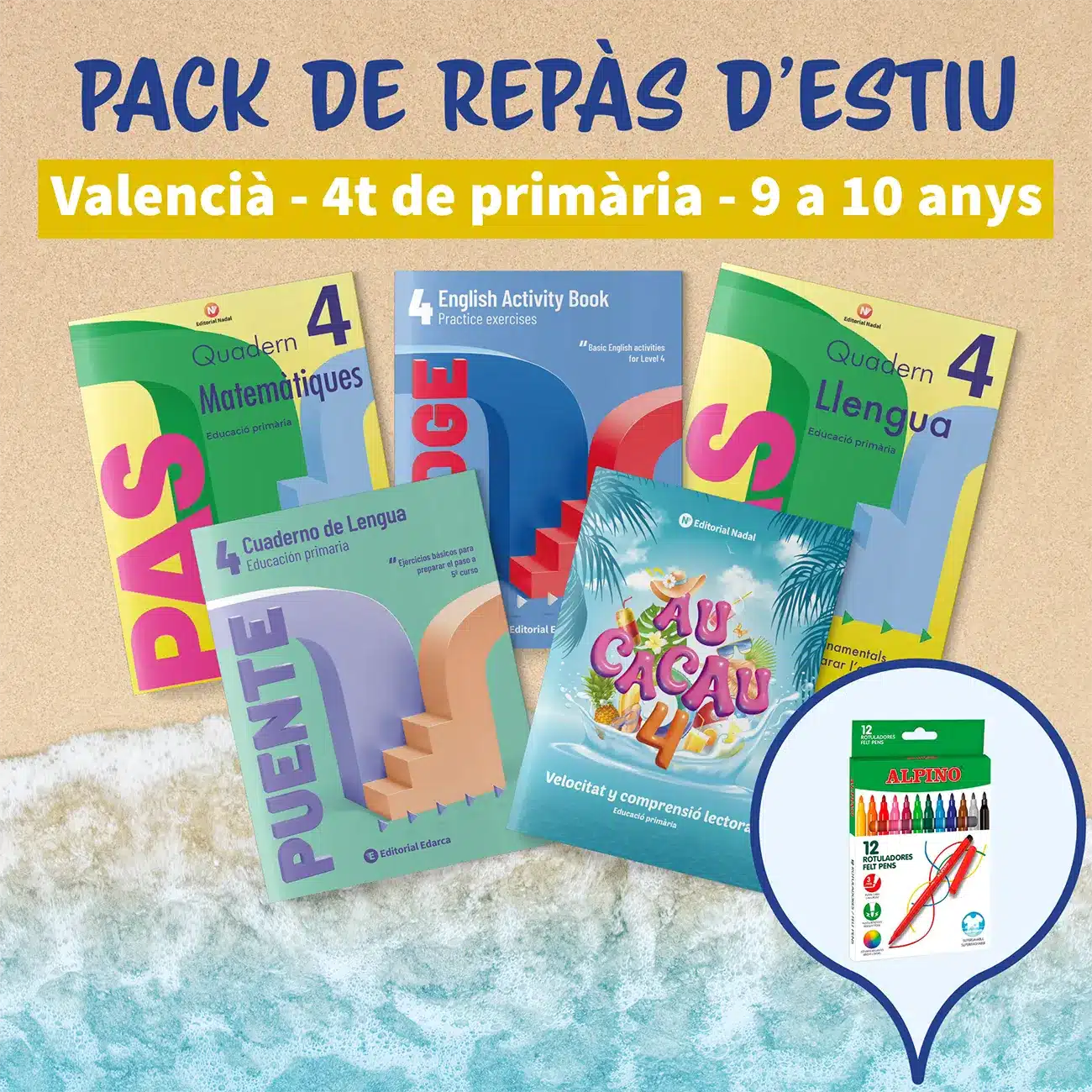 Pack de repàs d'estiu 4t primària Valencià