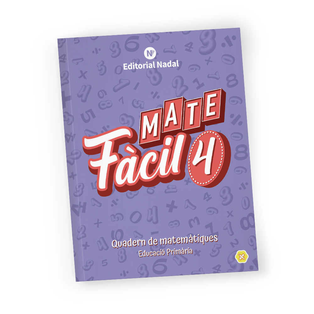 Mate fàcil 4 - Quadern de matemàtiques - 4t de primària