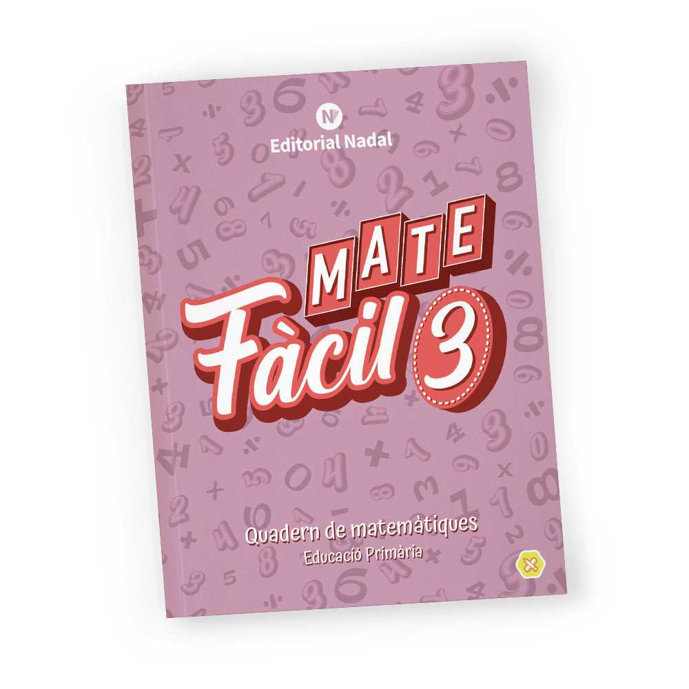 Mate fàcil 3 - Quadern de matemàtiques - 3r de primària