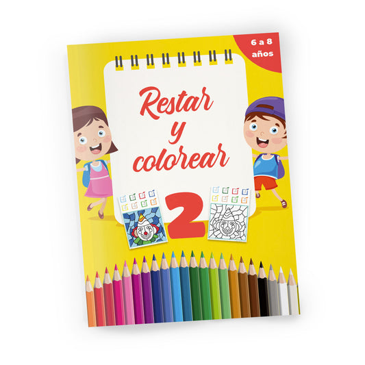 Quadern activitats - Restar y colorear 2