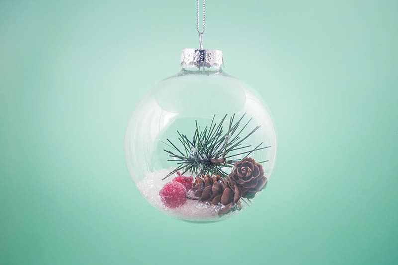 bola amb decoracio nadalenca
