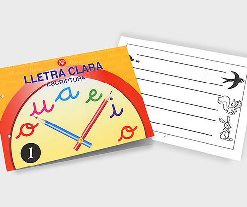 Quadern d'escriptura - Lletra Clara 1 - infantil