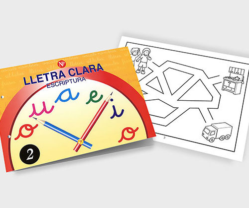 Quadern d'escriptura - Lletra Clara 2 - infantil