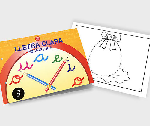 Quadern d'escriptura - Lletra Clara 3 - infantil
