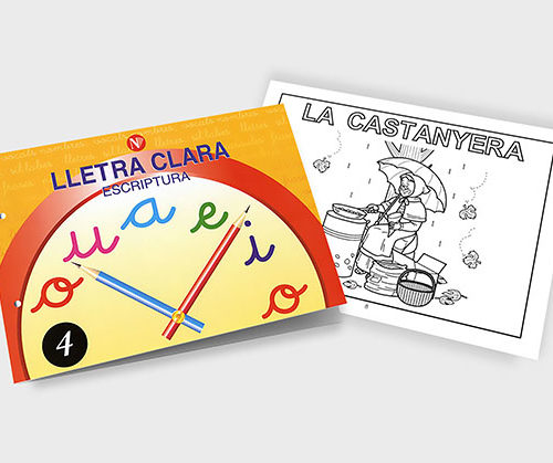 Quadern d'escriptura - Lletra Clara 4 - infantil