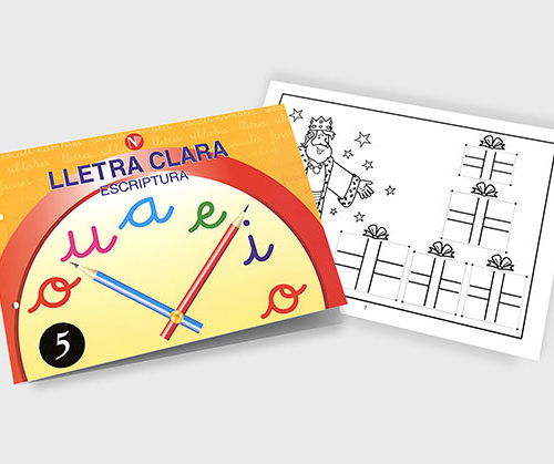 Quadern d'escriptura - Lletra Clara 5 - infantil