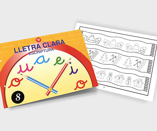 Quadern d'escriptura - Lletra Clara 8 - infantil