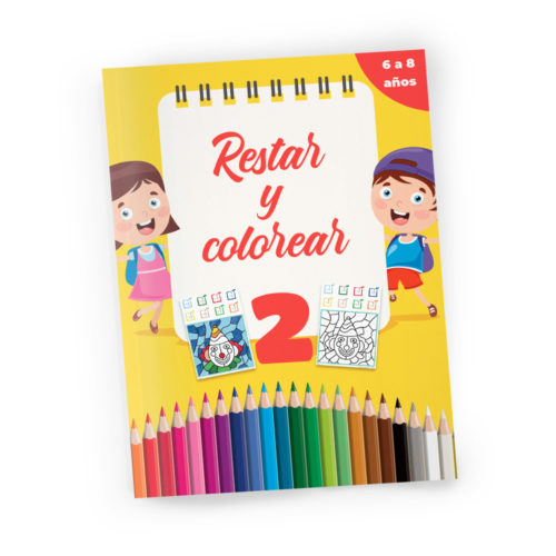 Quadern activitats - Restar y colorear 2
